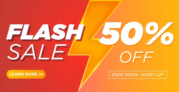 Flash sale banner