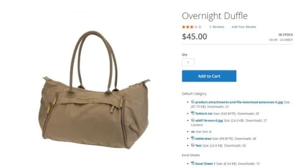 magento 2 product attachments extension