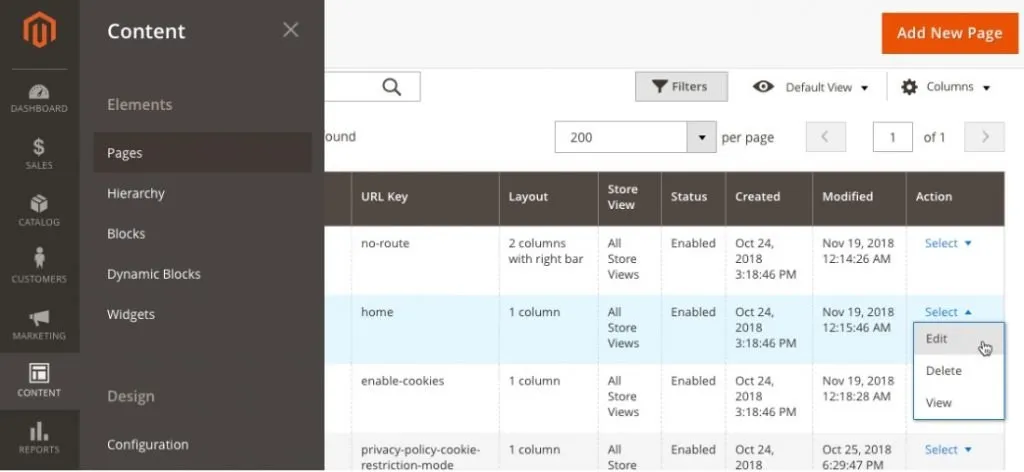 magento page builder extension