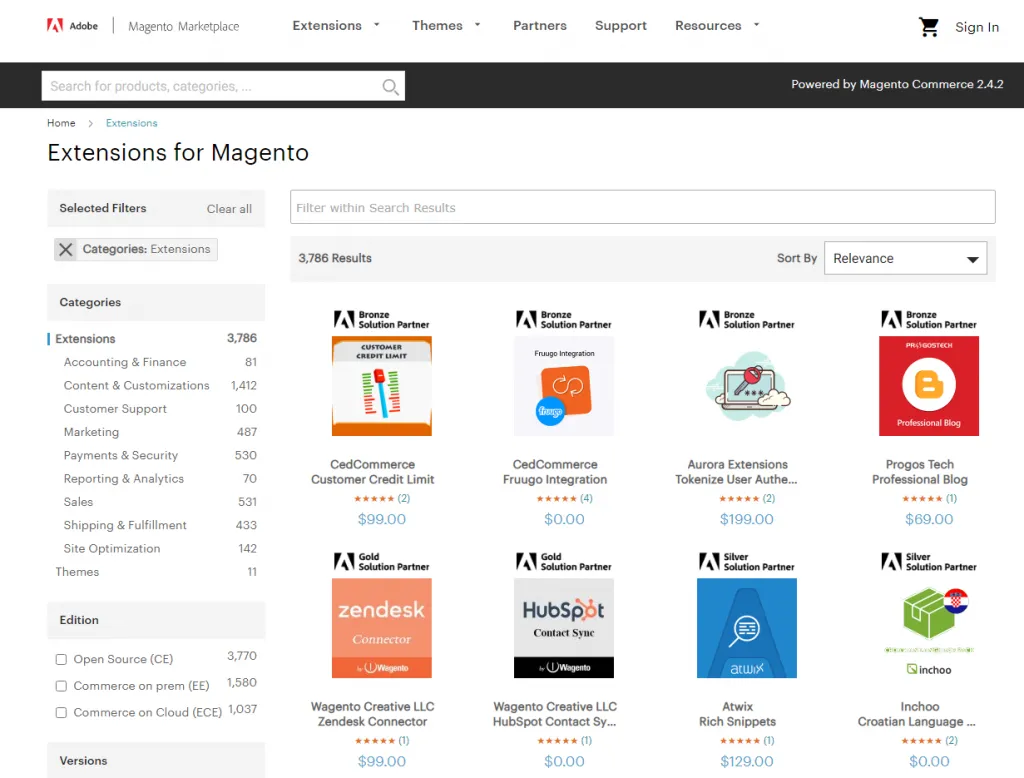 Magento marketplace