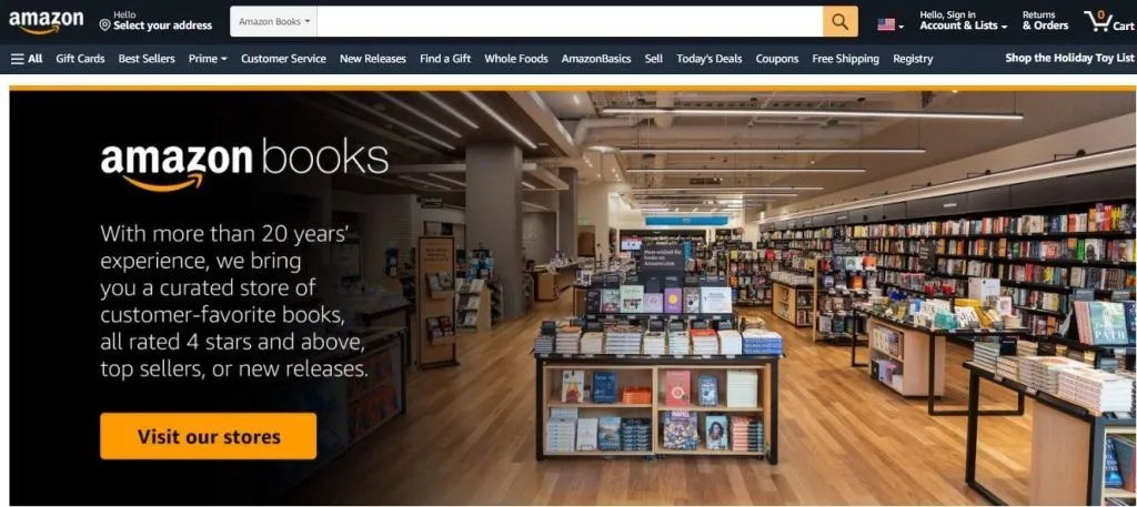 Amazon books website