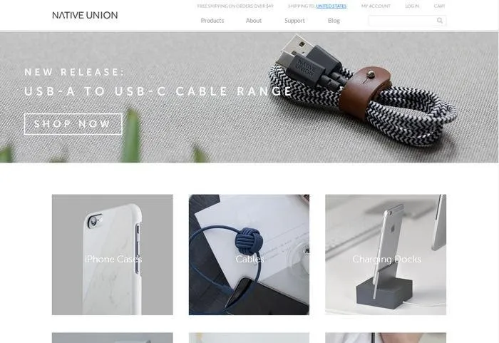 BigCommerce homepage screenshot.