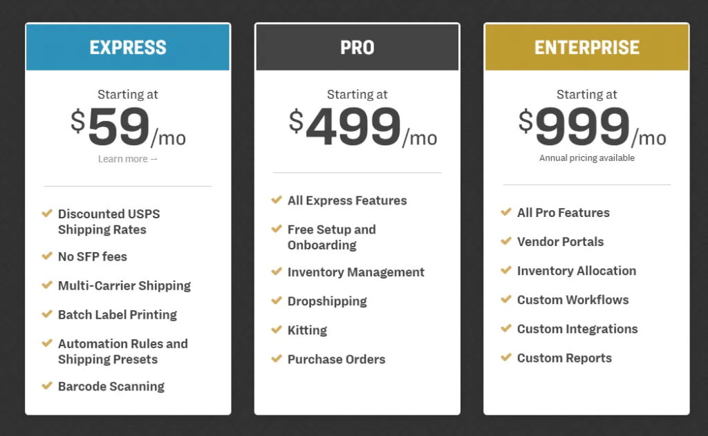 Ordoro best shipping software subscription fees. 