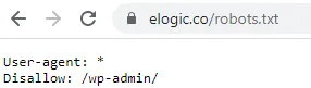 Elogic robots.txt protocol.