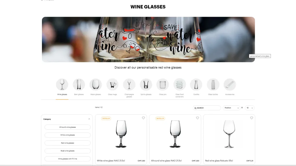 Glassmania wine glasses catalog