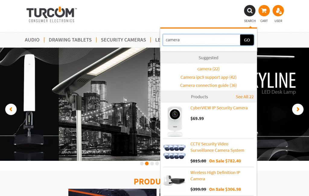 Consumer Products Web Design