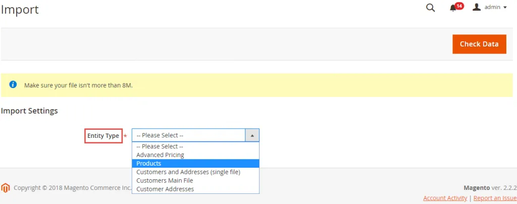 Product Entity type in Magento