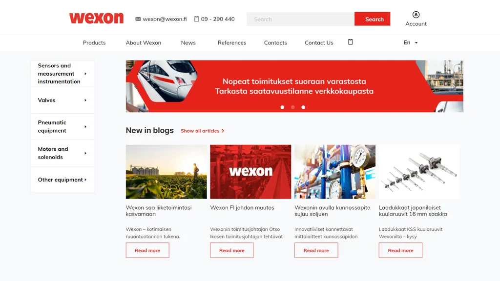 wexon homepage