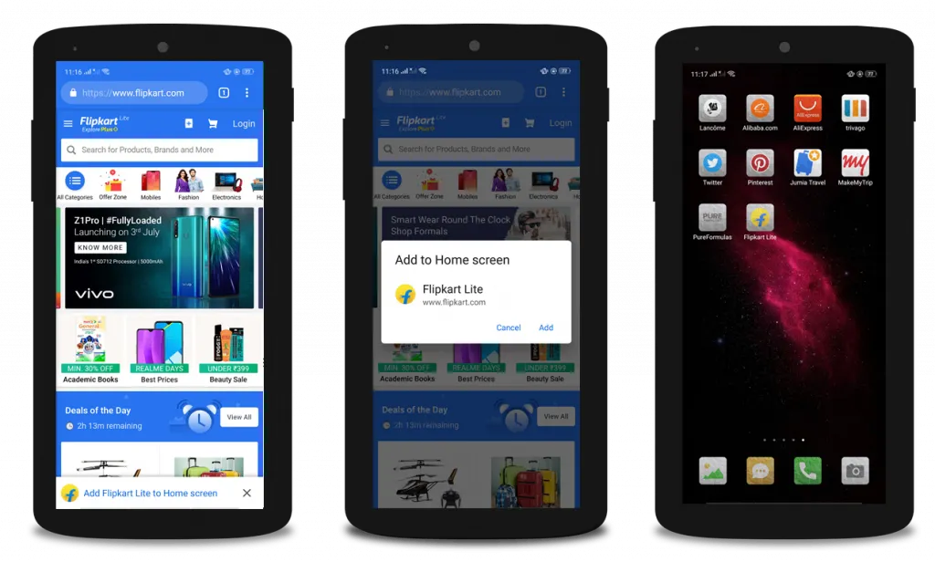 Flipkart Lite PWA
