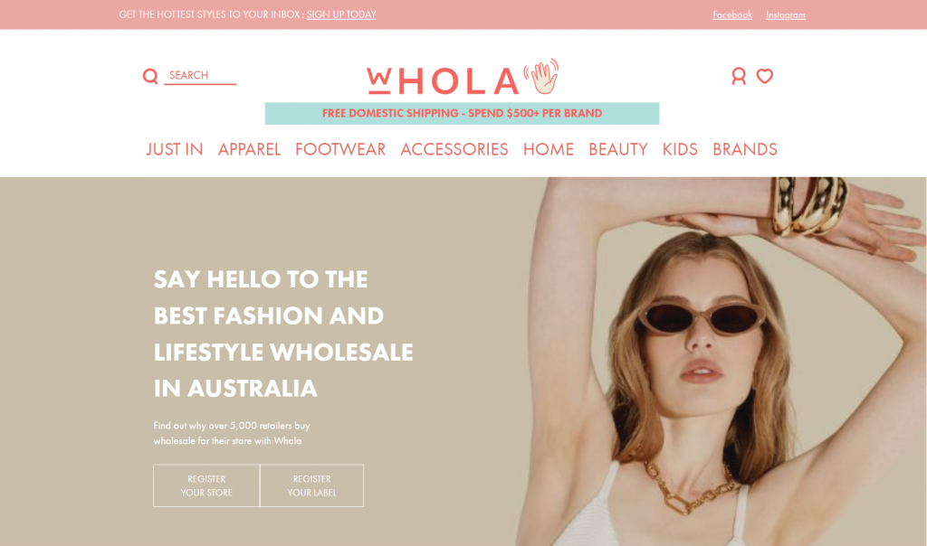 Whola B2B marketplace for wholesale