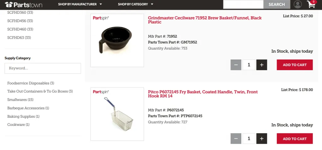 ecommerce website search engine