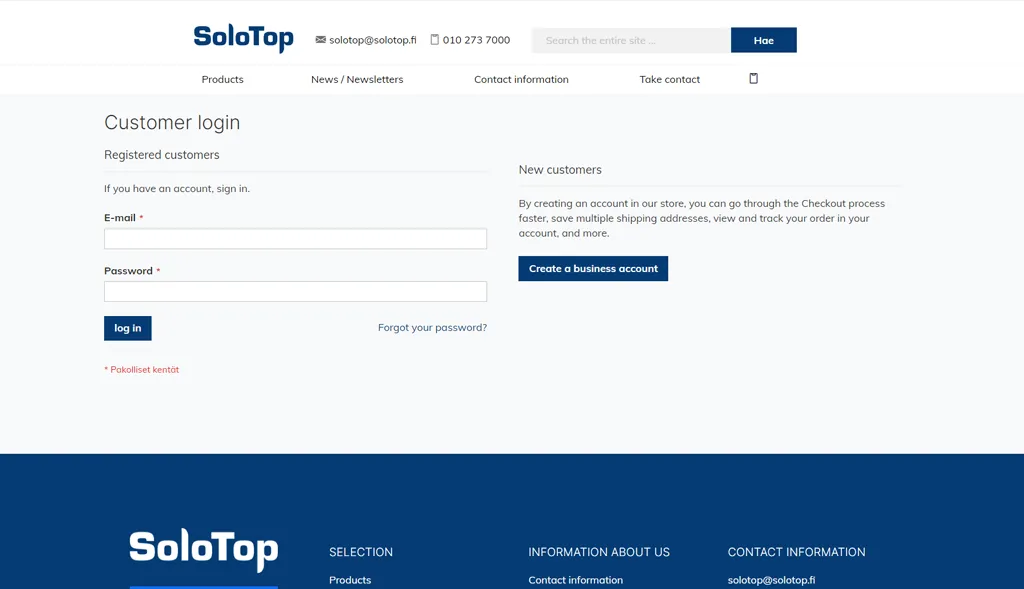 customer login solotop
