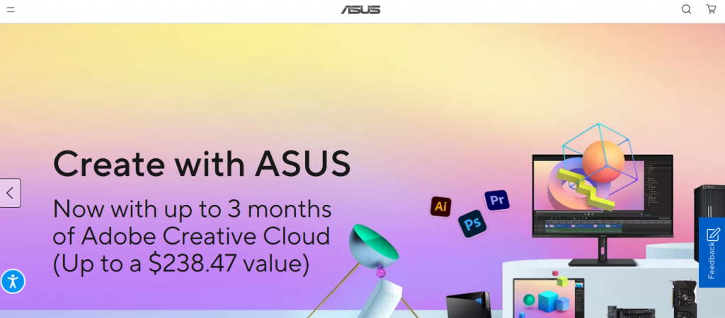 An example of Magento websites - Asus