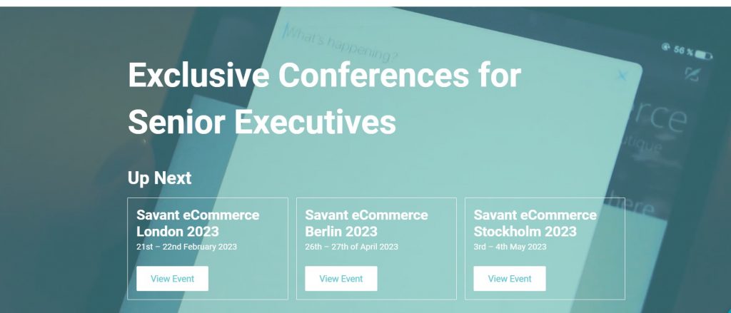 Savant eCommerce 2023, one of the top ecommerce events
