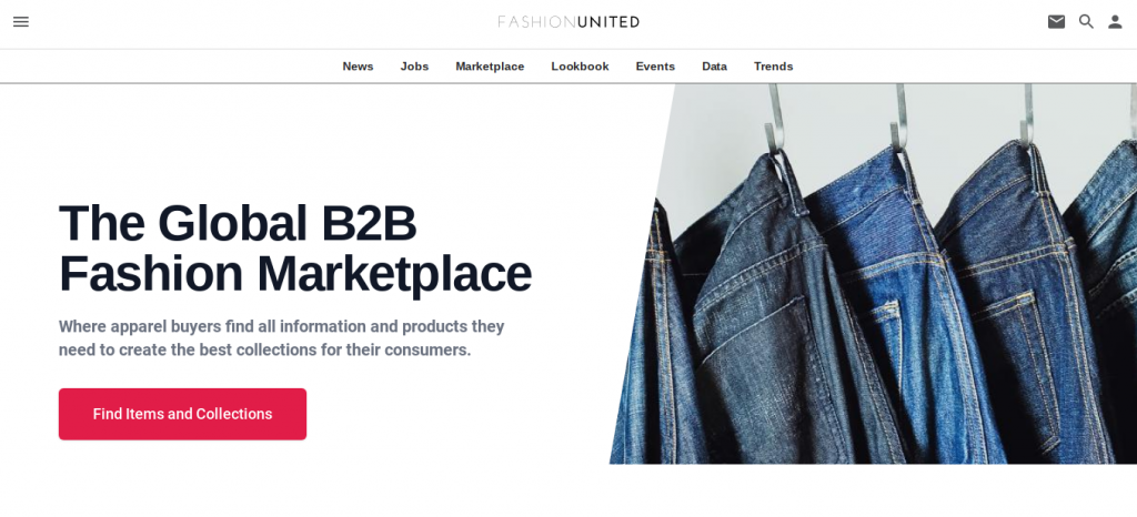 Fashion United B2B wholesale marketplace