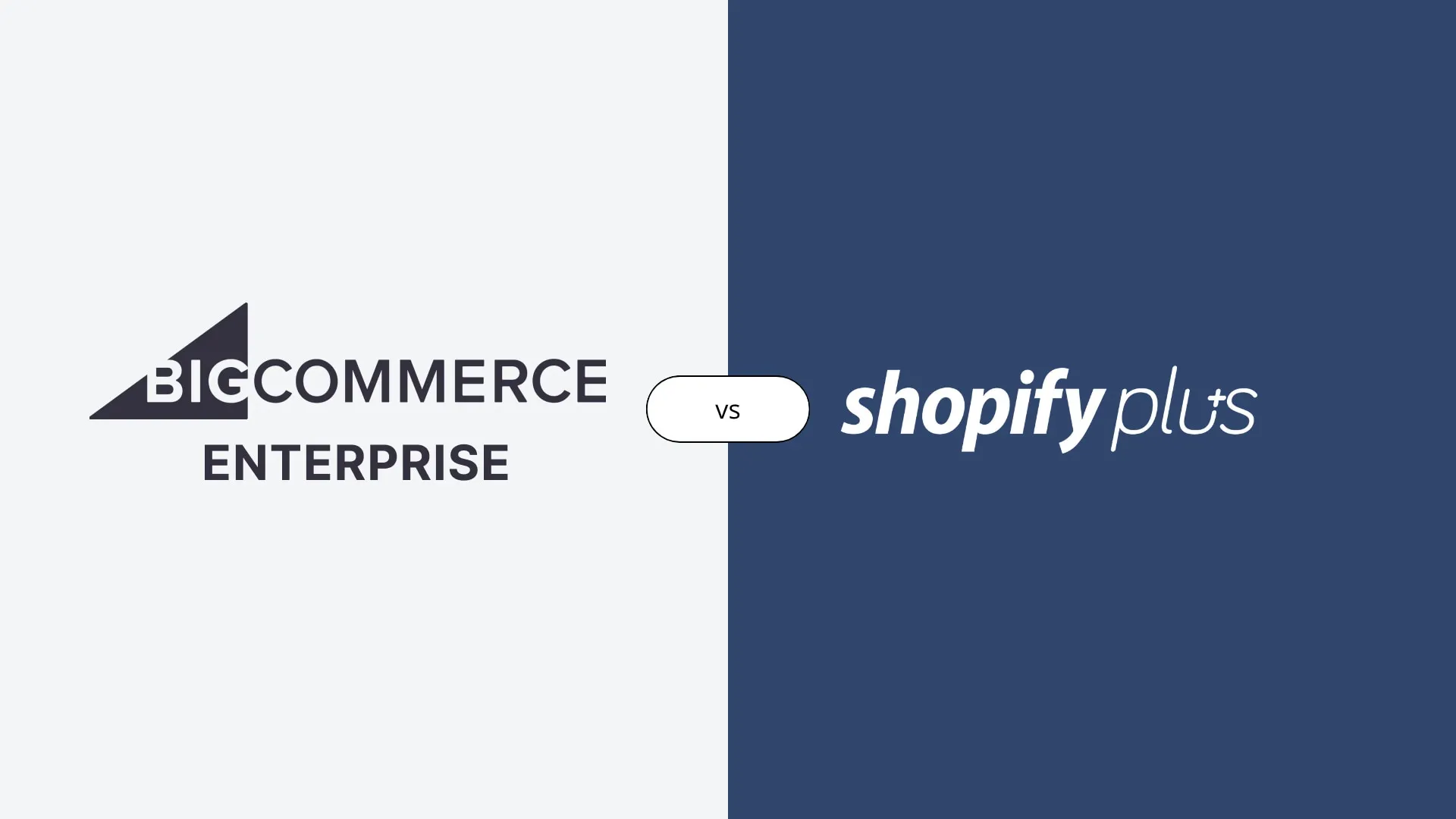comparison shopify plus bigcommerce enterprise