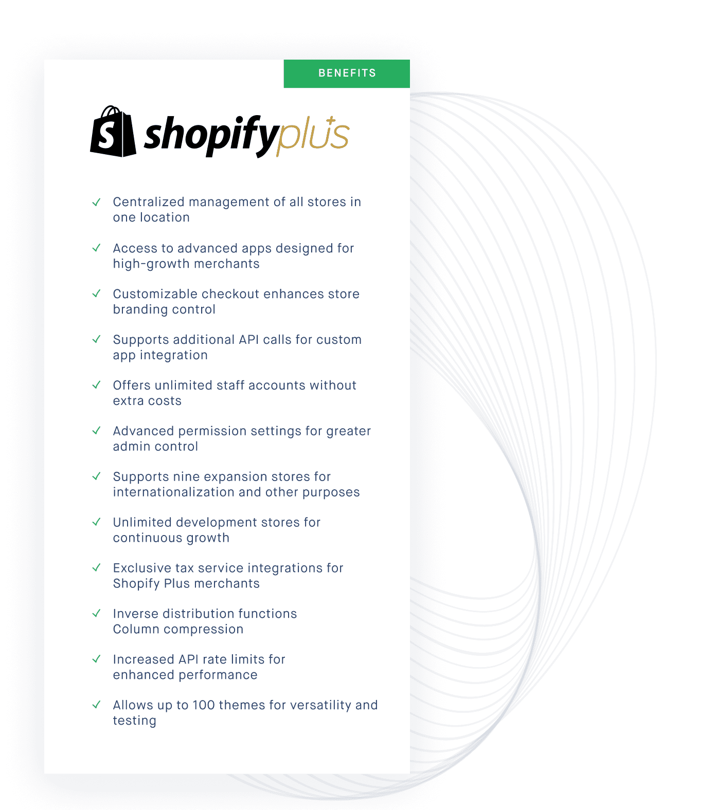 Shopify plus benefits
