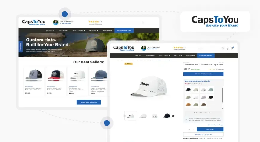 CapsToYou BigCommerce Case Study | Elogic Commerce