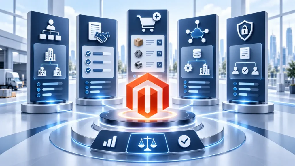 Adobe Commerce B2B Index 2026: Native B2B vs Cloud Service vs Magento Open Source Extensions